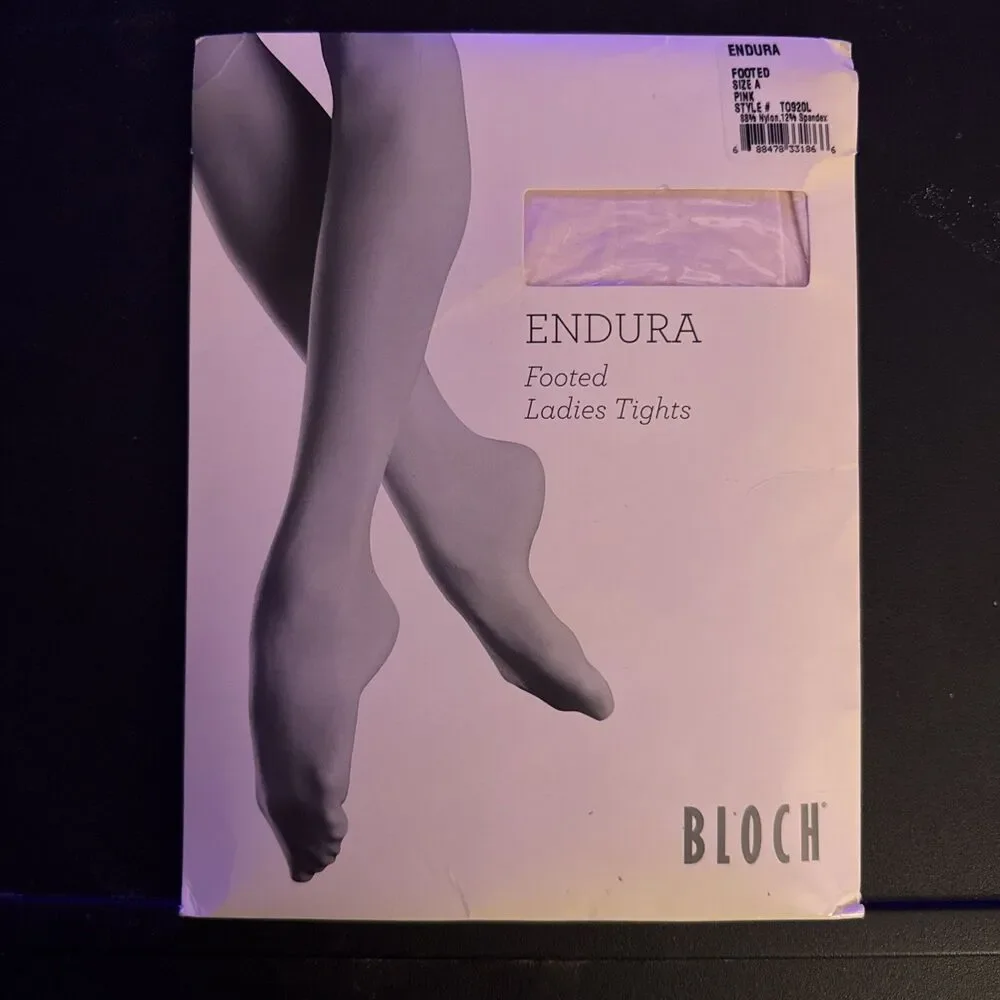 Bloch Endura Footed Ladies Tights Pink #T0920L Dance Adult Size A